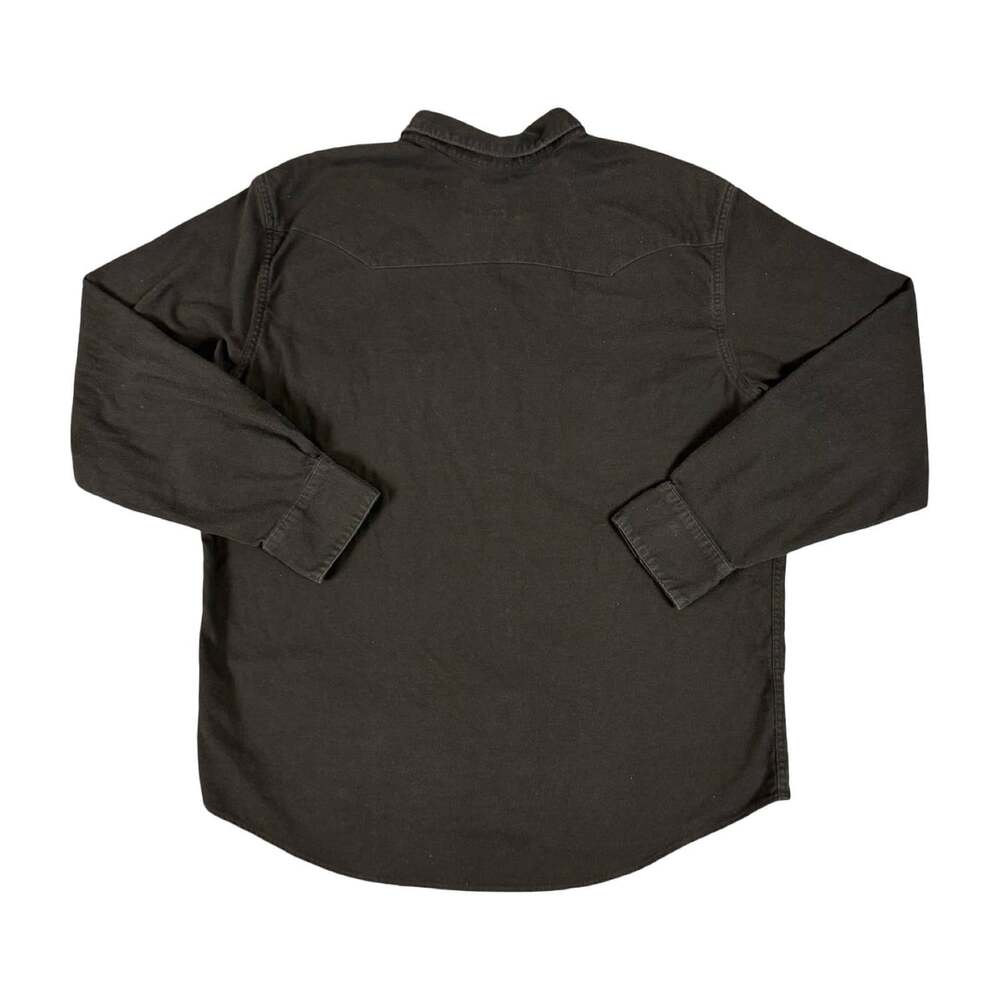 Filson Patch Cotton Solid Western Button Up Shirt Long Sleeve Pockets XXL Gray - Picture 2 of 8